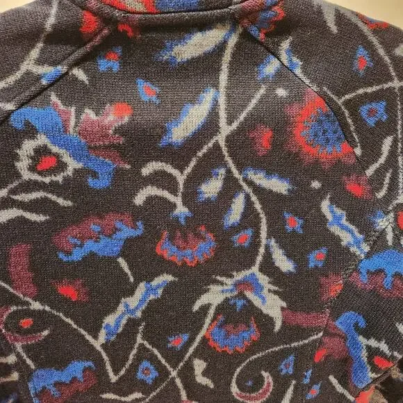 Sherpa Adventure Gear Bhutan Full Zip Jacket Rathee Blue Floral GORPcore Sz M - Picture 8 of 9